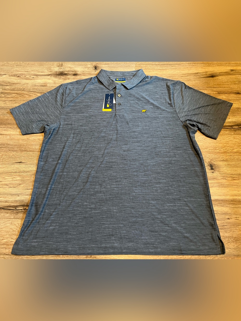 Jack Nicklaus Moisture Wicking Polo UPF 15 Tradewinds Grey Size XXL NWT